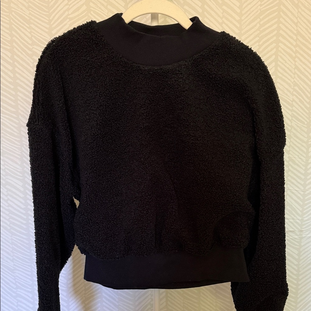 Fabletics Black Fuzzy Sweater